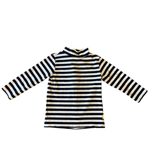 GAP Striped Turtleneck Top Shirt Toddler size 2T Black White - Picture 1 of 6